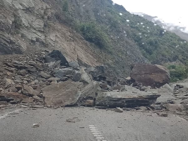 SH 6, Haast Pass Route, Linking West Coast and Otago, Closed Due To Slip