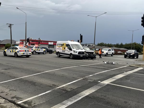 Crash At The Bainfield & North Road Intersection