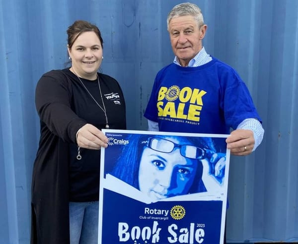 Youthline Southland To Be Major Recipient Of Annual Book Sale