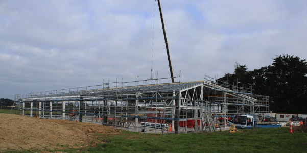 Construction Reaches Halfway Point at New Museum Tisbury Storage Facility