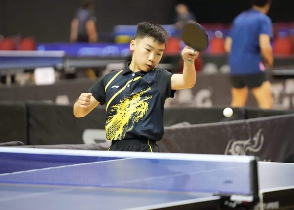 Meet August Xiao: The Young Table Tennis Prodigy Who’s All Business on the Table