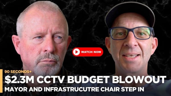 90 Seconds+ with Invercargill City Mayor Nobby Clark – CCTV Budget Blowout/Wachner Place