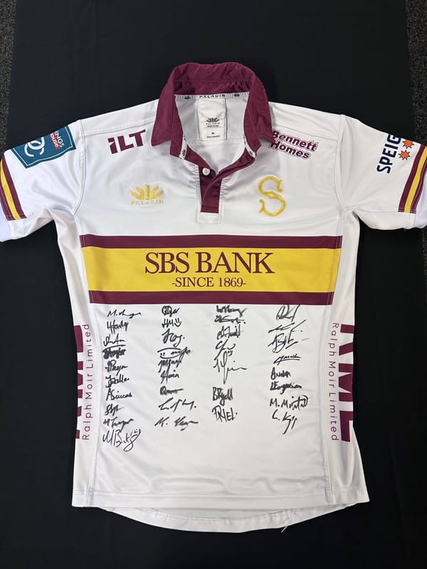 Southland Stags’ Special Jersey Fundraiser Scores Big for Hawthorndale Care Village