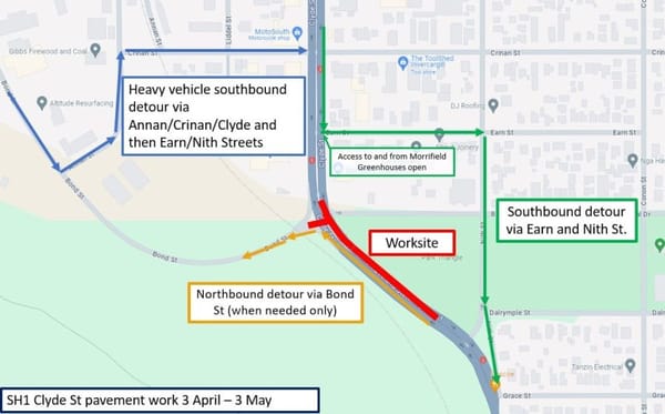 Key Roadworks on SH1 Clyde St: What You Need to Know About Detours and Access